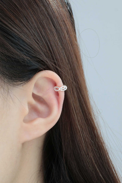Silver Ear cuffs earring no piercing 925 Sterling silver ear cuff earrings conch cuff silver cartilage cuff non pierced wrap cuff earring