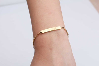 Bar bracelet  Dainty stacking bracelet  layering bracelet Rose Gold Bracelet Simple bracelet  Gift for her, Skinny bar bracelet,Delicate