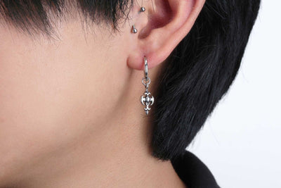 Bts earrings hoop drop cross earrings hoop cross earrings huggie hoop earrings huggie hoop cross earrings surgical steel