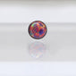 Opal Earring 16g Tiny Prism Opal Cartilage Helix Conch Rook Pierced Earring 4mm 6mm Opal Stud Earring Ball Labret