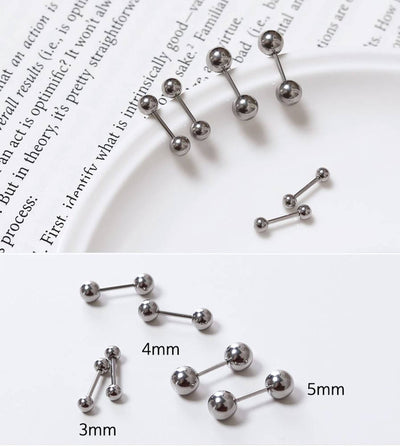3mm 4mm 5mm Ball Stud Earrings 20g Minimalist Stud Earrings Surgical Steel Piercing Earrings Tiny Ball Stud Tiny Piercing Gold Ball Earrings