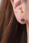 16G Rose Earring Piercing Tiny Flower helix piercing Rose flower studs piercing Rose cartilage earring Red rose flower earring