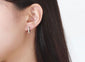 Triangle hoop earrings geometric ear hoop earrings  triangle hoop earrings triangle huggie hoop earring   mens earring simple man hoop