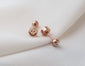 Tiny dot earrings Smile earrings minimalist earrings Tiny flat screw back ball earrings cartilage stud earrings hypoallergenic earrings