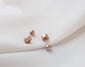 Tiny dot earrings Smile earrings minimalist earrings Tiny flat screw back ball earrings cartilage stud earrings hypoallergenic earrings