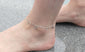 Rose Gold anklet with Wahle Tail charm Silver plated chain Anklet Dainty anklets Whale Tail jewelry Beach Jewelry women's ankle bracelet