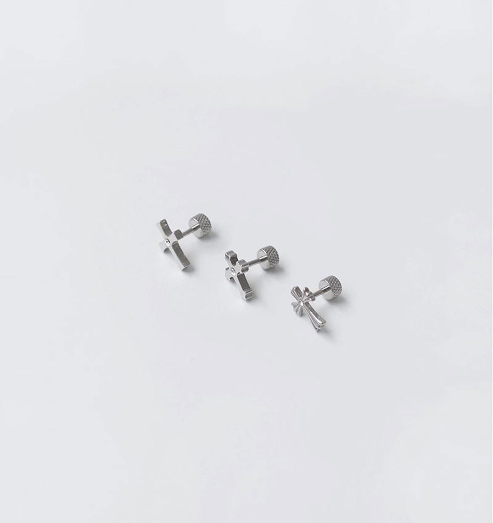 Buy Mens Cross Earrings, Hanging Dangling Cross Stud Earrings Sterling  Silver S925 Punk Cross Earring for Men Women Ears Jewelry Sliver at  Amazon.in