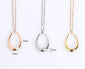 Necklace for women teardrop necklace  simple necklace teardrop  thin silver necklace  delicate teardrop necklaces  minimalist necklace