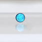 Opal Earring 16g Tiny Prism Opal Cartilage Helix Conch Rook Pierced Earring 4mm 6mm Opal Stud Earring Ball Labret