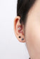 Tiny ball stud earrings small 4mm Ball earrings tiny silver gold rosegold black earrings tiny Black onyx earrings gold ball earrings