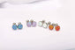 Opal Stud Earrings 6mm Opal Cartilage Earrings Piercing Tragus Earrings Screw Back Ball Surgical Steel Hypoallergenic