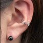 Heart Ear Cuff No Piercing Earring Sterling Silver 14k Plated Gold Ear Cuff
