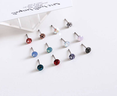 Tiny Cartilage Earrings 20g Minimalist Earrings Cubic Zirconia Studs Earring Second Hole Ears Piercing Earring Screw Back Earrings