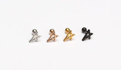 Shooting Star Earring 16g Shooting Star Cartilage Piercing For Men Shooting Stars Earring Star Earring Shooting Stars Piercing Celestial