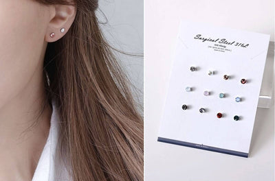 Tiny Cartilage Earrings 20g Minimalist Earrings Cubic Zirconia Studs Earring Second Hole Ears Piercing Earring Screw Back Earrings