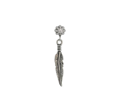 Feather Earring 16g Cartilage Stud Feather Drop Earring Helix Stud Piercing Earring Surgical Steel Screw Back Earring Punk Earring 1 Piece