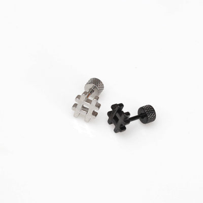 16g Men’s Earring Hash Tag Jewelry Hashtag Stud Earring Cartilage Helix Earring Twitter Earring Gift For Him 1 Piece