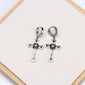 Tiny Huggie Hoop Earring Drop Dangle Cross Earrings Cross Earrings BTS Earrings K-Pop For Men Men’s Earring 1 PCS