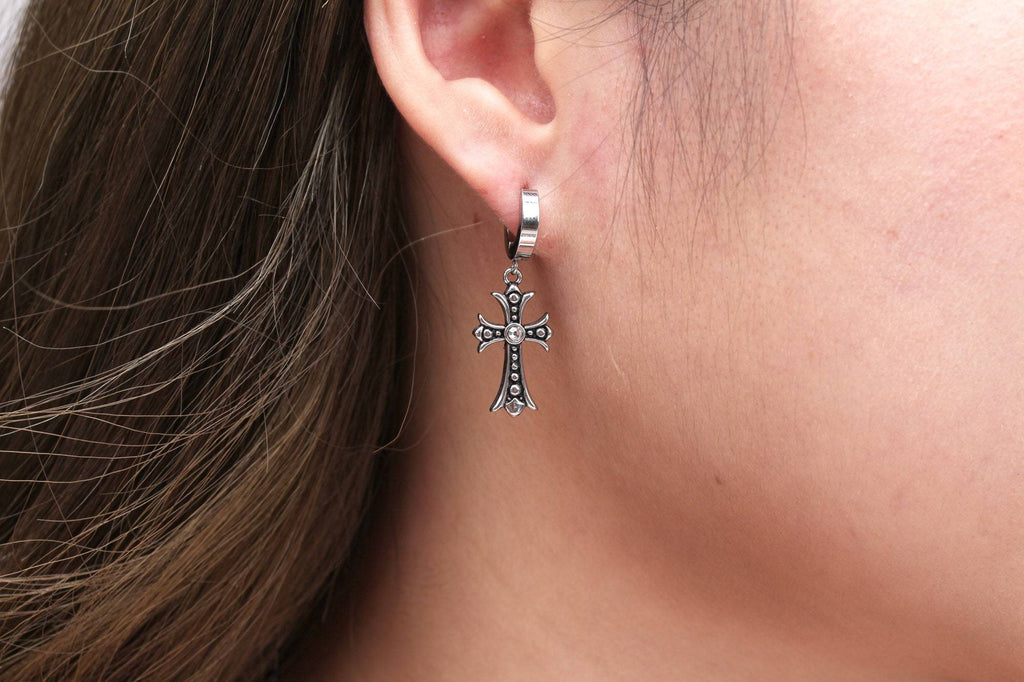 Bts jimin 2024 cross earrings