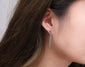 Chain Earring Dangle Earring Front to Back Earring Minimalist Earring Chain Link Earring Drop Earring Korean Earring 16g Single