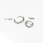 Tiny Huggie Hoop Earrings 1.6mm Huggie Hoop Earrings Tiny Silver Gold Black Cartilage Huggie Hoop Earring Kpop Earring BTS Earring