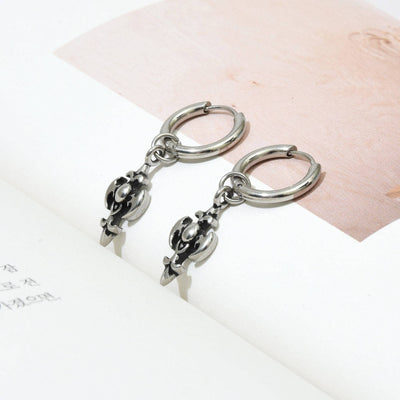 BTS Earrings Hoop Drop Cross Earrings Hoop Cross Earrings Huggie Hoop Earrings Huggie Hoop Cross Earrings Surgical Steel