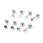 16g Tiny 3mm Crystal Cartilage Earring Colorful Crystal Earring Surgical Steel Stud Tragus Piercing Helix Piercing Tiny Helix Earring