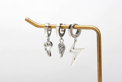 Angel Wing Earrings For Women Silver Angel Hoop Earrings Huggie Hoop Angel Earrings For Women Silver Angel Wing Dangle