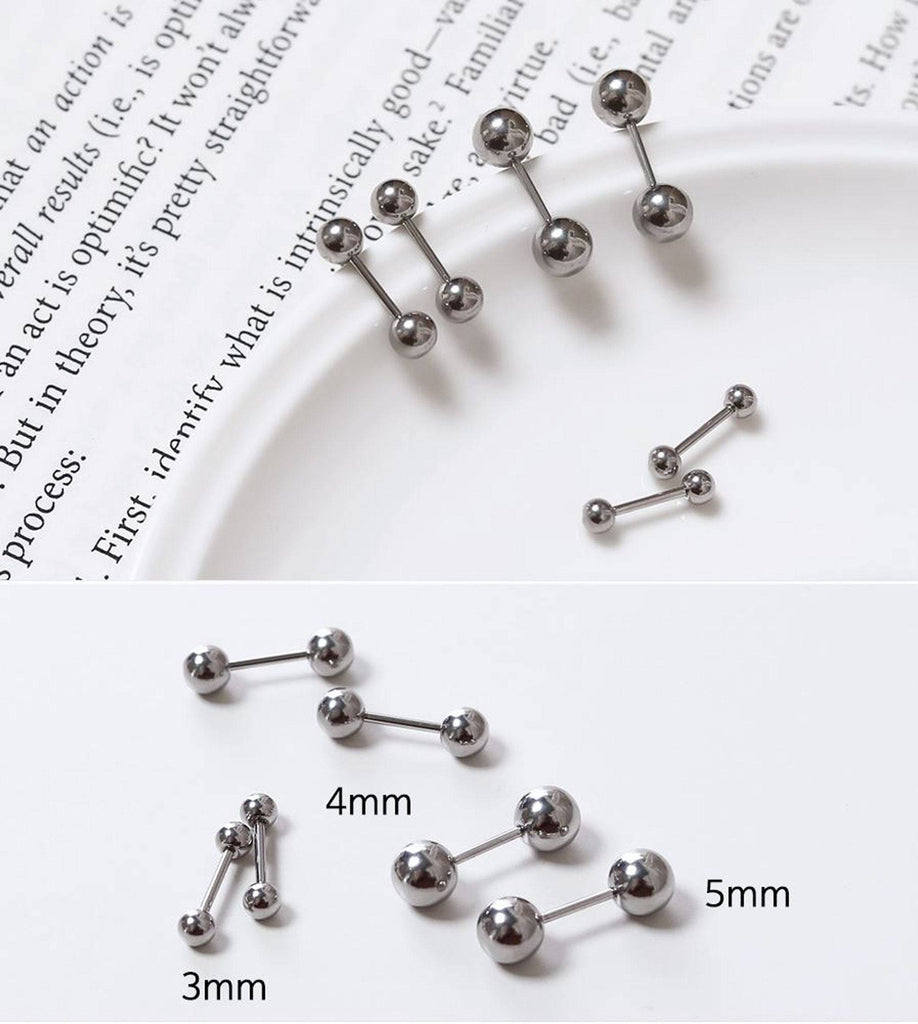 Simple Stud Earrings, Tiny Post Earrings, Surgical Steel Everyday Earrings,  Push Earrings, Elegant Earrings, Small Earring Studs 