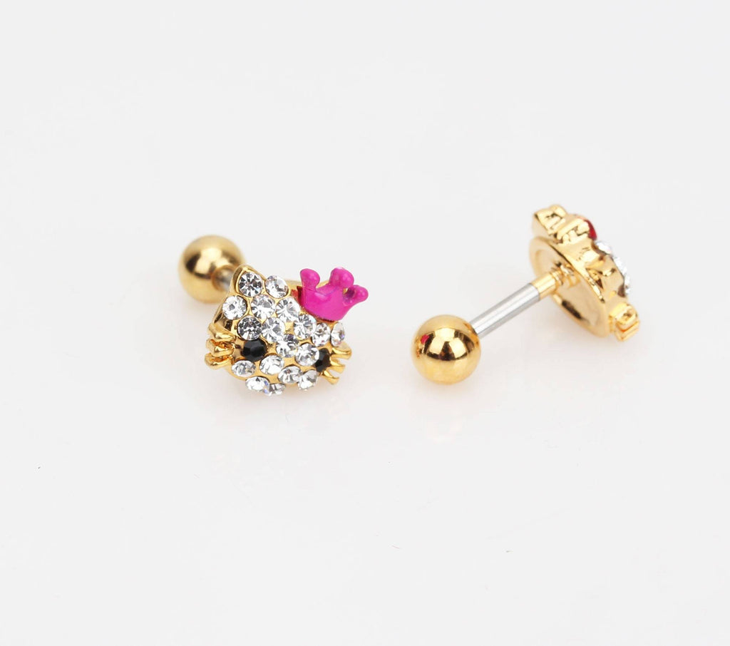 Surgical Steel Screw Back Earrings for Baby 
