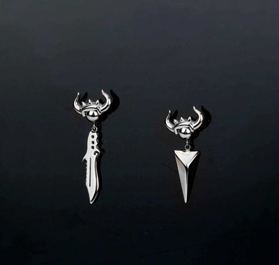 Celtic Viking Earring For Men 16g Viking Knife Dangle Earrings Men’s Earrings Nordic Earring Celtic Earrings Screw Back Earring