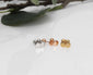 Geometric Stud Earrings 20g Minimalist Stud Earrings Surgical Steel Screw Back Earrings Tiny Thin Geometric Earrings Gold Geometric Earrings