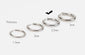 2.5mm Silver Bold Hoop Earrings Simple Silver Huggie Hoops Earrings Surgical Steel Earrings for Men Women Silver Hoops Earring BTS Earrings