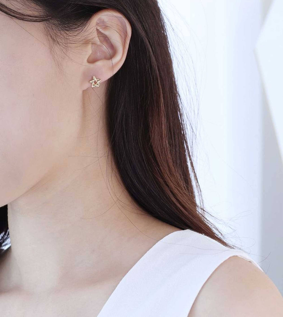 Minimalist Earrings 20g Star Cartilage Screw Back Ball Earring Surgical Steel Studs Earring Star Studs Safety Backs Gold Star Earrings Rose Gold