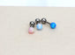 16g Opal Cartilage Earring 4mm Tiny Opal Stud Earring 4mm Opal Candy Ball Stud Surgical Steel Earring Cartilage Conch Helix Piercing