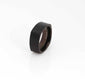 6mm Angled Silver Gold Black Rings Matte Finish Unisex Simple Geometric Band Ring for Unisex