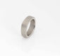 6mm Angled Silver Gold Black Rings Matte Finish Unisex Simple Geometric Band Ring for Unisex