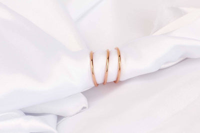 Sterling Rose Gold Stacking Ring Dainty Thin Band Rose Gold Skinny Ring Plain Smooth Ring Simple Delicate Ring Minimalist Ring