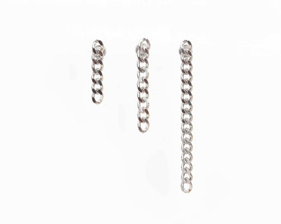 Bold Chain Drop Earrings 16g Link Earrings Chain Link Earrings Curb Drop Earrings Link Earrings Minimalist Chain Earrings